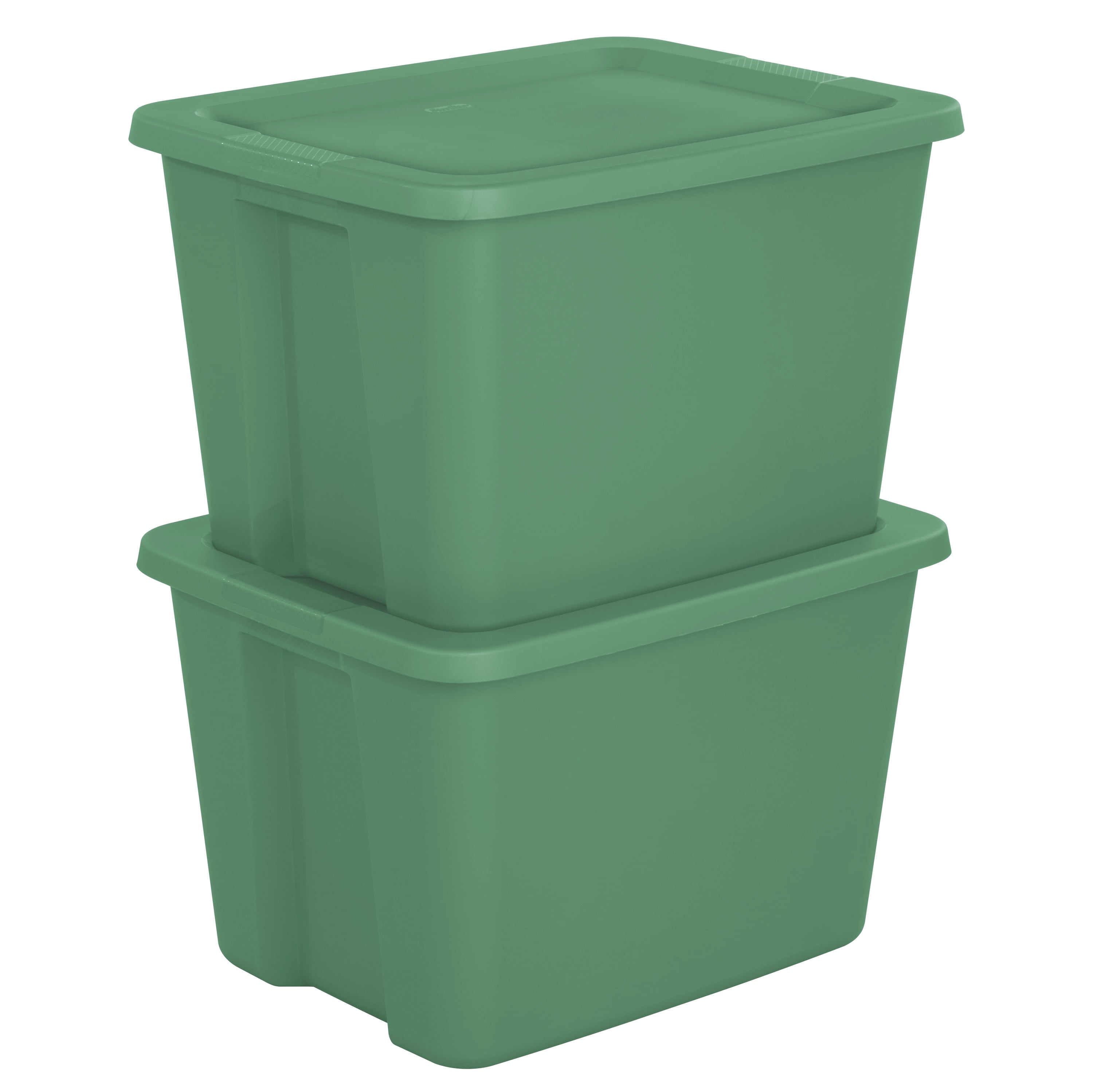Sterilite 18 Gallon Tote Box Plastic Adult, Green Lily