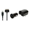 Scosche powerFUZE Pro - Power adapter kit - (AC power adapter, car power adapter, USB cable) - for Apple iPad/iPhone/iPod