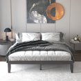 thumbnail image 4 of Costway King Size 14'' Wooden Bed Frame Mattress Platform Wood Slats Support  Espresso, 4 of 10