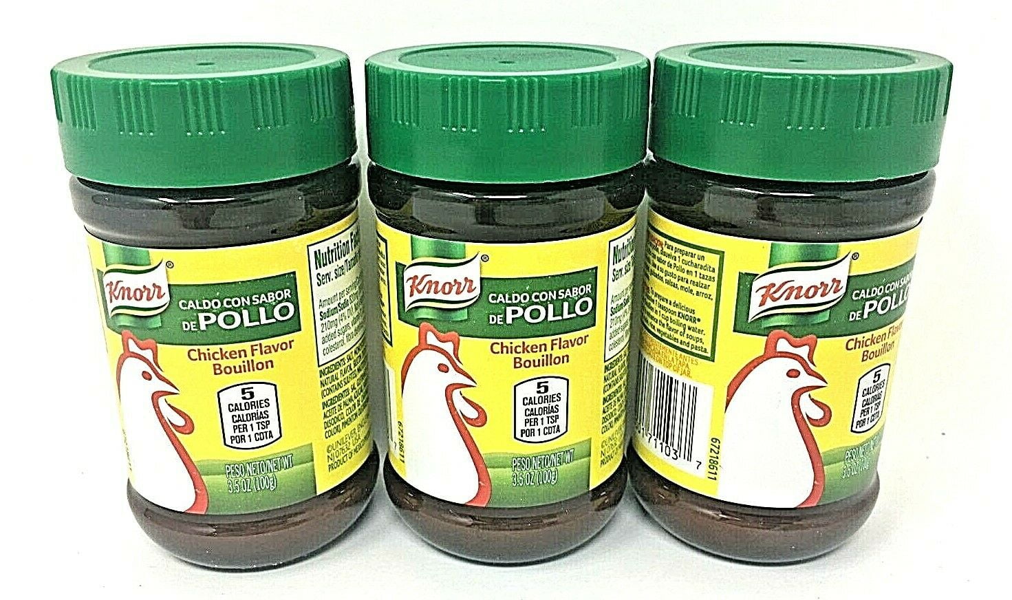 Knorr Pollo Chicken Flavor Bouillon 3.5 oz Pack of 3