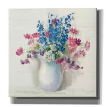 Epic Graffiti 'Ironstone Bouquet II Bright' by Carol Rowan, Giclee Canvas Wall Art, 12"x12"