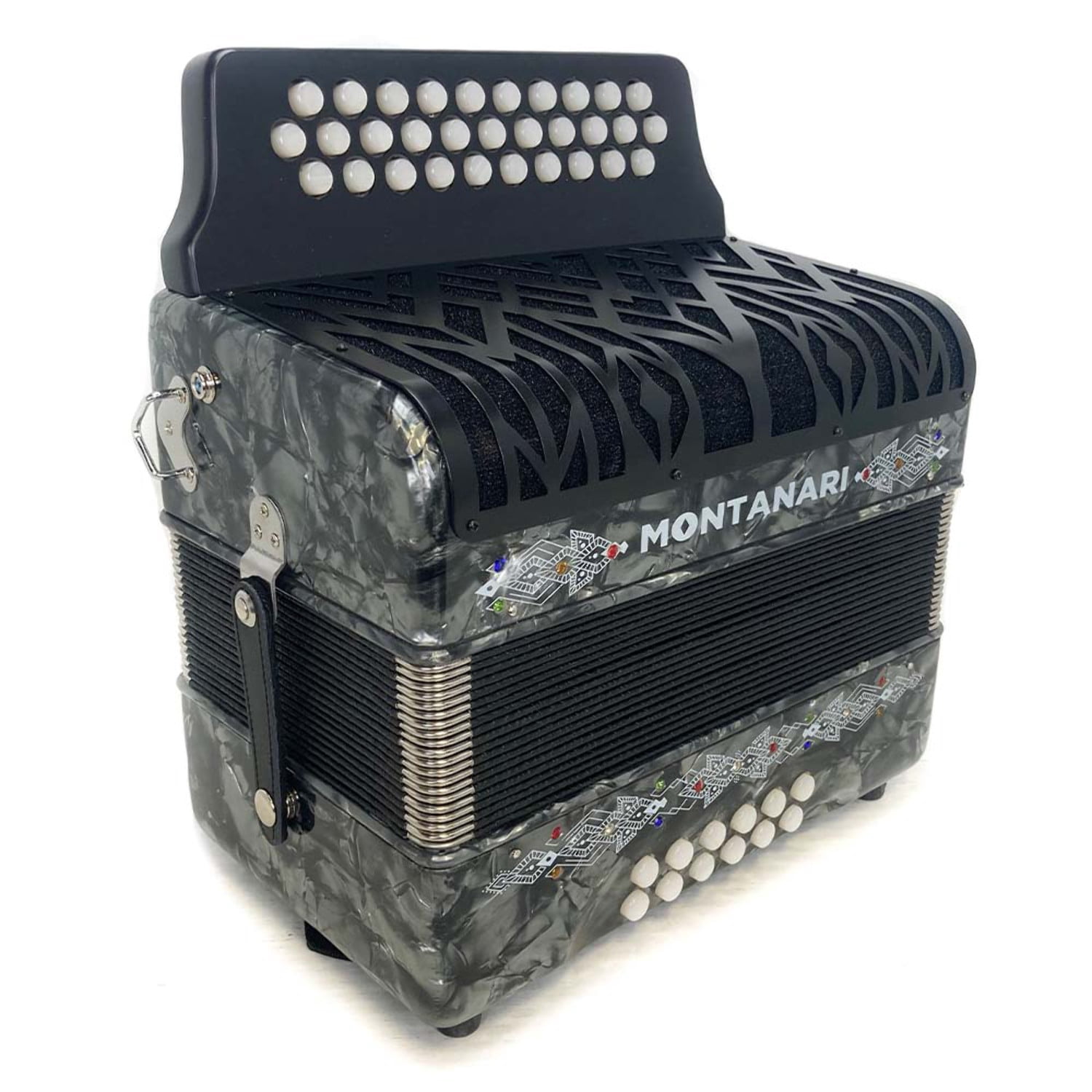 Montanari Vallenato Accordion ADG Gray