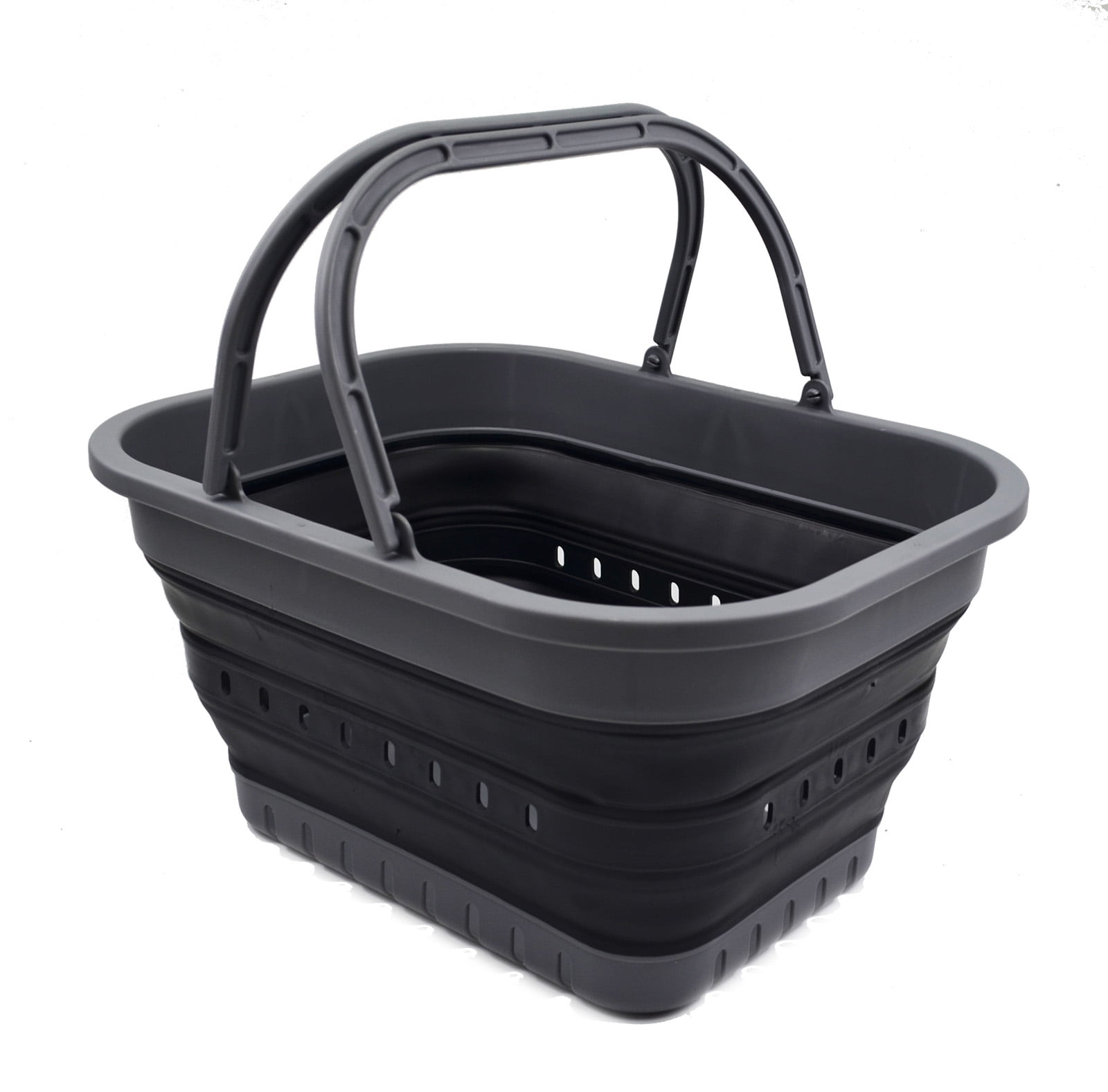 SAMMART 19L (5 gallon) Collapsible Tub with Handle Portable Outdoor