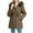Brown, variant on Parkas Jackets for Women Thicken Warm Faux-fur Tirm Hooded Long Parka Coat with Pockets Winter Puffer Outerwear (XL, Khaki 01)
