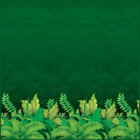 Party Decoration Jungle Foliage Backdrop 4' X 30' - 6 Pack (1 Per Package)
