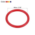 thumbnail image 2 of Uxcell 6cm Plastic Carnival Ringtoss Rings Game Hoop 24 Pack (Blue, Orange, Red, Yellow), 2 of 5