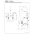 thumbnail image 2 of Kingston Brass KS2612AL 4 in. Centerset Bathroom F, 2 of 2