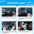 thumbnail image 4 of Sidaley Ventilador trasero de asiento de automóvil con interfaz USB de 3 engranajes, Cable Universal de 5V, ventiladores de refrigeración de plástico Ventana automotriz Negro Sidaley VI015931-01B, 4 of 6