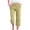 Green, variant on Capris Pants for Women Cotton Linen Casual Summer Crop Pants Wide Leg Loose Drawstring Cropped Trousers with Pockets