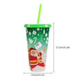 thumbnail image 3 of Christmas Color Changing Cup 710ml Christmas Color Changing Cups With Lids Reusable Food Grade Santa Design For Adults Kids, 3 of 5