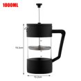 thumbnail image 1 of DeeCozy Cafetière à Pression en Acier Inoxydable Cafetière à Pression Manuelle avec Filtre Design à Double Paroi Isolation Processus de Polissage, 1 of 1