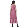thumbnail image 4 of Moomaya Robe Longue Imprimée pour Femmes, Fente avant, Aguichant, Sans Manches, en Rayonne, Robe de Mariage, 4 of 4