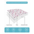 thumbnail image 5 of Pink Spring Floral King Size Down Alternative Comforter, Lightweight Comforter Quilt Bedding Set with Pillow Shams Summer Botanical Elegant All Seasons Bed Comforter Duvet Insert 96"x106", 5 of 7