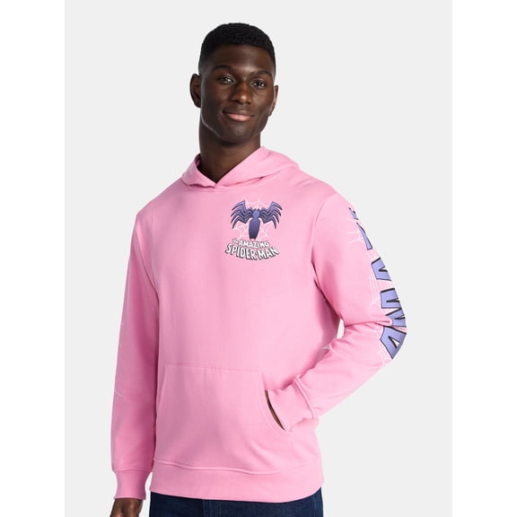 Spider-Man, Men's & Big Men's Graphic Hoodie with Overshoulder Print, Sizes XS-5XL