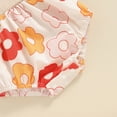 thumbnail image 6 of Bagilaanoe Newborn Baby Girl Summer Rompers Floral Print Sleeveless Bodysuits + Headband 3M 6M 12M 18M Infant One Piece Jumpsuit, 6 of 6