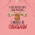 thumbnail image 4 of Inktastic I Love Butter Tarts and Poutine I Moose Be Canadian Pun Boys or Girls Baby Bodysuit, 4 of 5