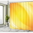 thumbnail image 5 of Ambesonne Digital Shower Curtain, Yellow Lines Ombre, 69"Wx84"L, Yellow and White, 5 of 5