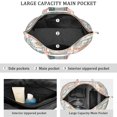 thumbnail image 3 of 22 Inch Oversized Travel Bag Lightweight Canvas Weekender Duffel with Multi Pockets, Slogan Print, 3 of 5
