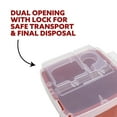 thumbnail image 3 of Sharps Container 1 Quart (1 Pack), Portable Container for Home Use, Biohazard Needle and Syringe Disposal, Small Portable Container for Travel and Professional Use, 3 of 4