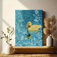 thumbnail image 6 of Clear Water Swimming Duckling Canvas Print Home Interior Art, 6 of 8