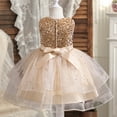 thumbnail image 4 of Youmylove Kids Children Summer Sleeveless Sleeveless Evening Princess Dress Wedding Dress For Girls Baby Playwear, 4 of 9