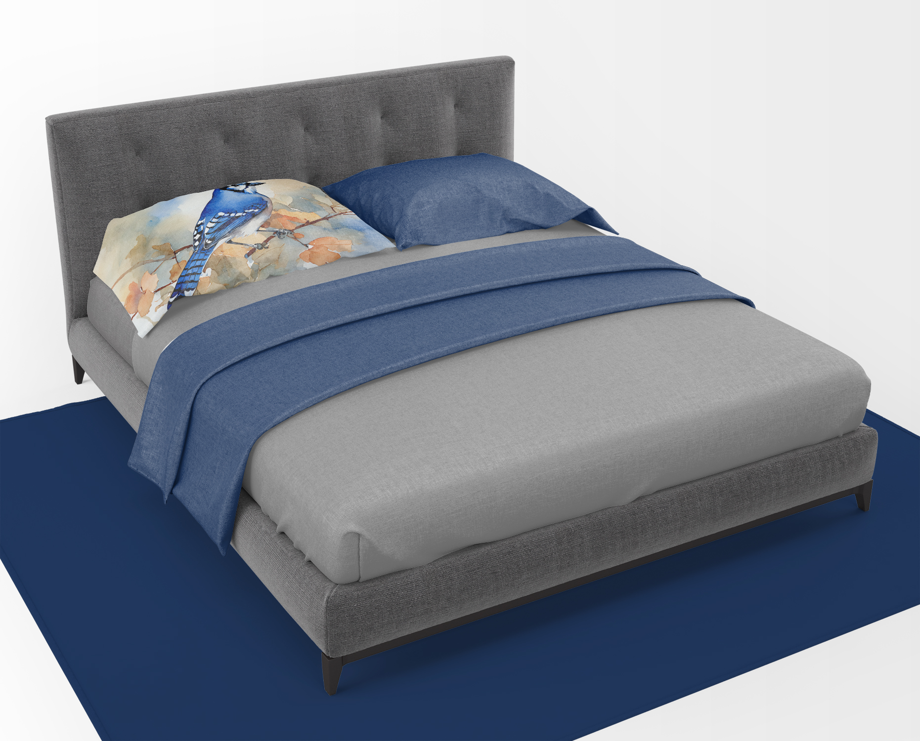 Carolines Treasures DAC3183PILLOWCASE 20.5 x 30 in. Unisex Blue Jay Standard Pillowcase
