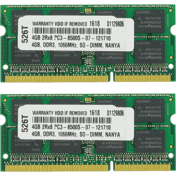 Apple Memory Module 8gb 1066mhz Ddr3 Pc3 8500 2x4gb So Dimms Walmart Com Walmart Com