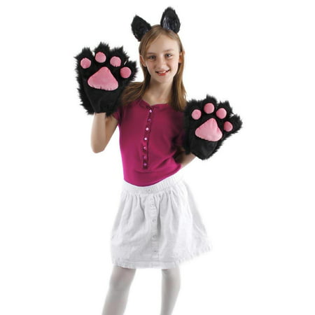 Kitty Paws Gloves Adult Halloween Accessory