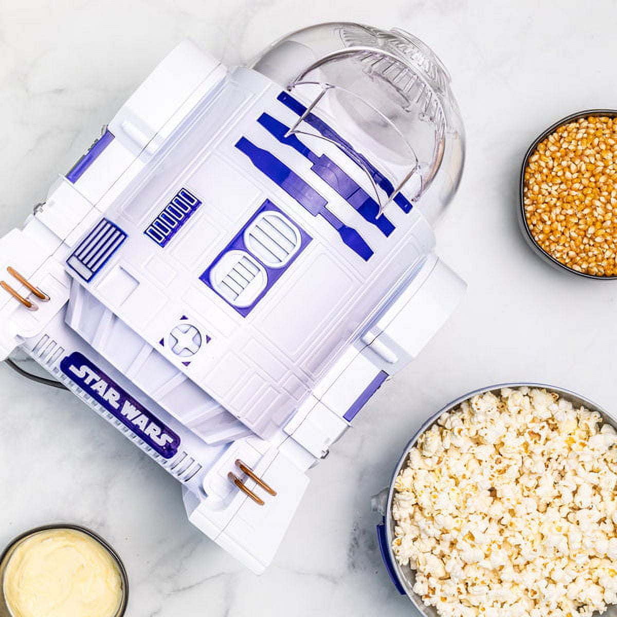 Star Wars R2D2 Popcorn Maker, A loyal friend for your next movie night. 🎥  : @kristin.eats Star Wars R2D2 Popcorn Maker:  By  Williams Sonoma