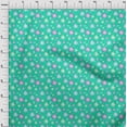 thumbnail image 4 of oneOone Viscose Chiffon Sea Green Fabric Ocean Watercolor Sea Cockle Shell Dress Material Fabric Print Fabric By The Yard 42 Inch Wide, 4 of 4