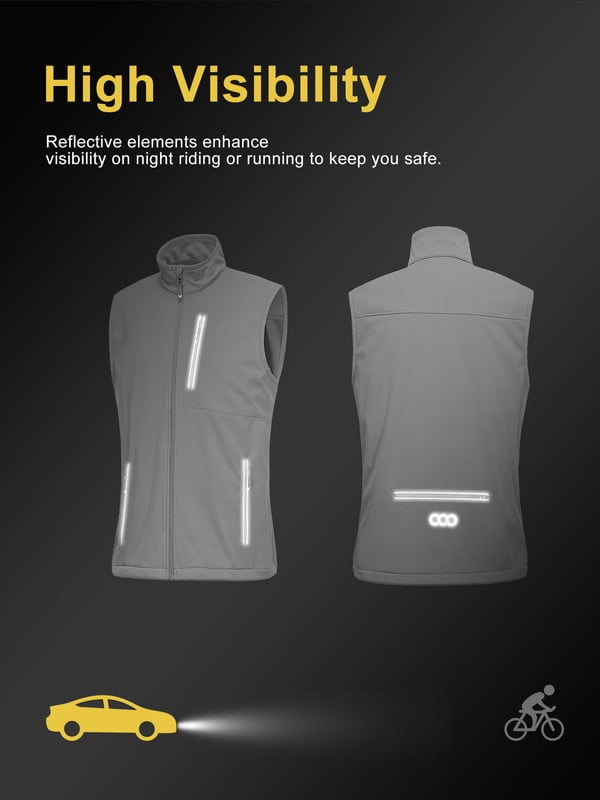Off Road Ventures Mens Golf Vest Lightweight Waterproof Sleeveless Softshell Running Vest for Outerwear Fishing