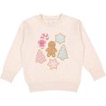 thumbnail image 2 of Inktastic Gingerbread Cookies and Christmas Candy Toddler Sweatshirt, 2 of 4