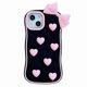 thumbnail image 1 of For iPhone 15 Silicone Case Cute Love Bow Design Shockproof Phone Back Cover, 1 of 5