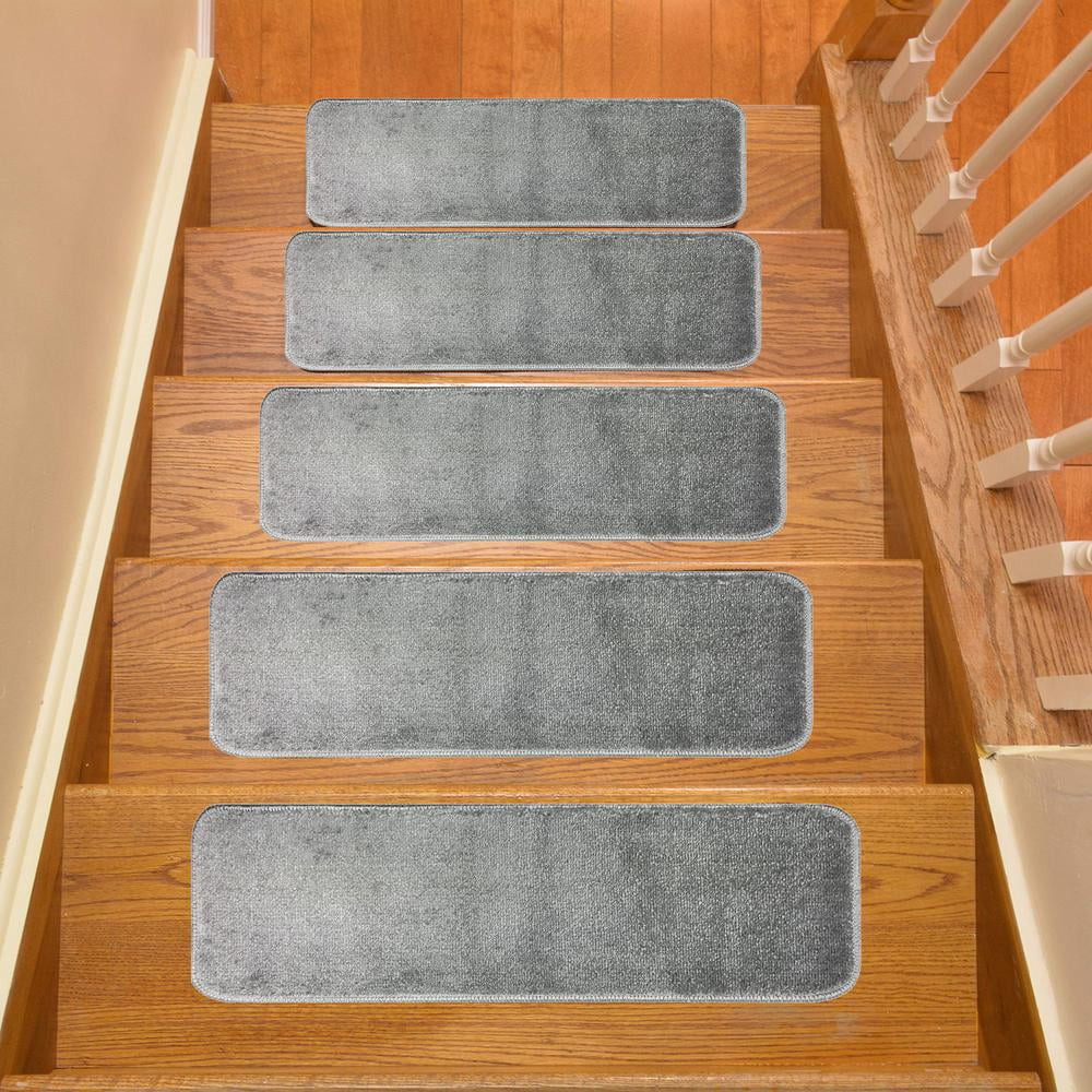 Comfy Soft Set of 1,2,3,7 or 13 Indoor Skid Slip Resistant Stair Treads 7"x24" 