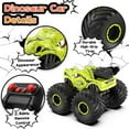 thumbnail image 5 of JUGAAD LIFE Dinosaur Remote Control Car 2.4GHz RC Monster Trucks for Boys Girls with Light, Sound & Spray, Dinosaur Toys Gift for Kids 3 4 5 6 7 8 Years Old-Green, 5 of 6