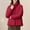 F-174Red, variant on ZHOGXU Women's Coat Long Sleeve Stand Collar Solid Color Button Thickened Comfortable Stylish Jacket For Casual Daily Wear Black L