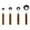 Silver2, variant on 4-Piece Stainless Steel Measuring Spoon Set with Wooden Handle - Precision Scale Markings for Cooking and Baking Applications - Black1