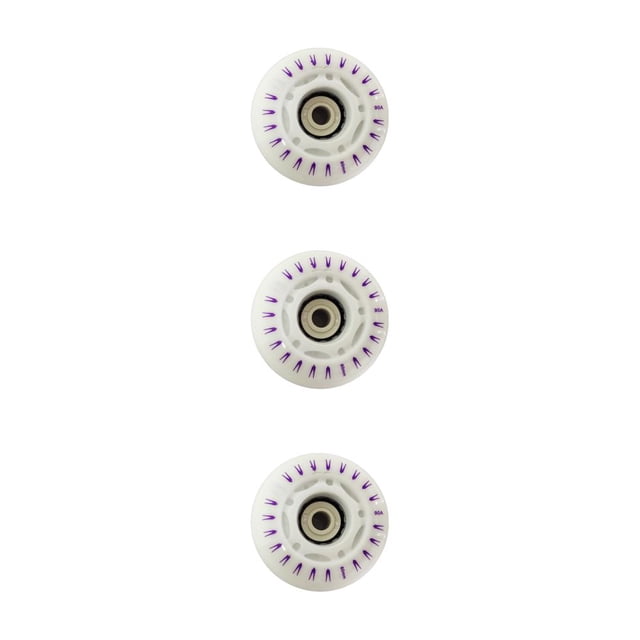 Paquete de 4 ruedas Greeniant para patines antideslizantes rueda colorida Kit de piezas de repuesto luminosas