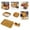 🔥 Multicolor, variant on Msgweeeg Serving Tray Decorative Tray Wood Grain Cardboard Flat Wood Plank Offers Brown Wood Heavy Duty Serving Dishes for Family Dinners Tableware Decorations