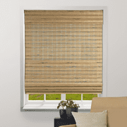 Arlo Blinds Cordless Tuscan Bamboo Roman Shade - Size: 45"W x 74"H