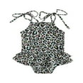 thumbnail image 1 of Maillot de Bain pour Tout-Petites Fille Léopard à Bretelles Sans Manches, 1 of 6