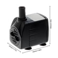 thumbnail image 2 of Mini bomba de agua sumergible, flujo eléctrico ajustable, flujo máximo de 600 L/H, elevación de 3,9 pies, mini bomba portátil con cable de 6,5 pies y base de ventosa para peceras, estanques, acuarios,, 2 of 8
