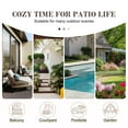 thumbnail image 6 of Opohoro 6-Piece Outdoor Conversation Set with Patio Sofa, Coffee Table, Ottomans and Lounge Chairs, Beige, 6 of 11