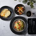 thumbnail image 2 of Gibson Elite 99827.16R Dragonstone Dinnerware Set, 16 Piece, Gray, 2 of 7
