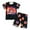 Black, variant on WOYY Toddler Boys Pajamas Cartoon Print Short Sleeve T Shirt Shorts Kids Sleepwear Outfits
