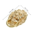 thumbnail image 2 of WHAMVOX 2 Pcs Poignée de Porte Ornée Lion Doré en Laiton pour Décoration Intérieure et Matériel de Mobilier, 2 of 6