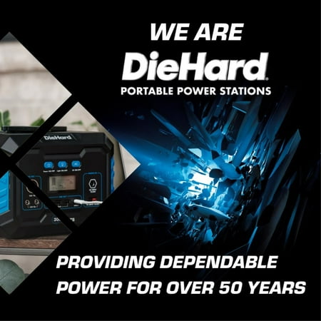 DieHard Portable Power Station 300-Watt (600-Watt Peak) - Quiet, Lightweight Solution for Home Backup, Weather Emergencies, Outdoor Recreation, Jobsite and more