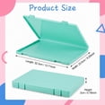 thumbnail image 2 of Stcellnmex Green Plastic A4 Paper Storage Box Portable Document Organizer 2 Pack, 2 of 10