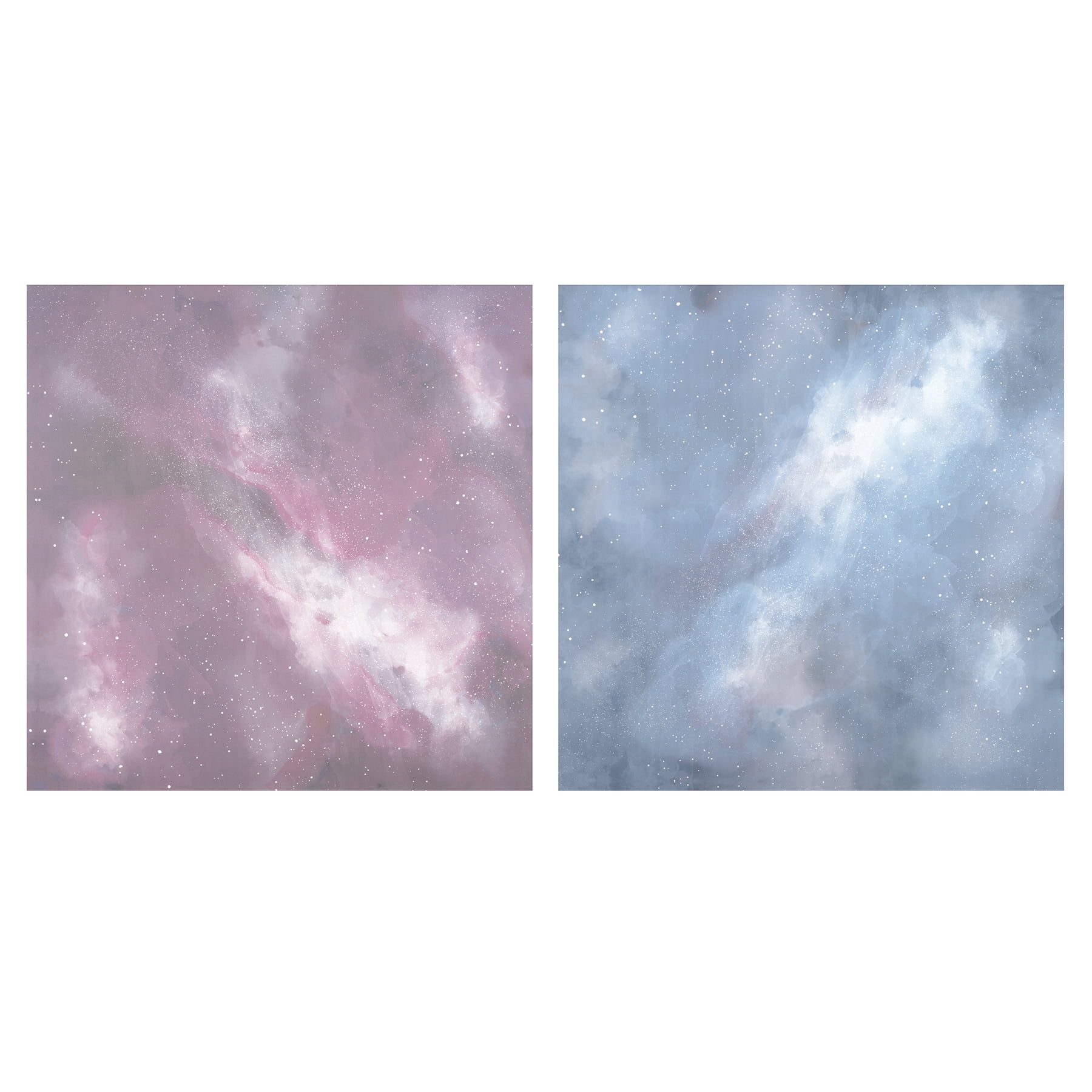 Make Market 12" x 12" Galaxy Sublimation Sheets - Pink & Blue Printed Heat Transfer Sheets for Mugs, Shirts, Plaques & DIY Crafts, No Printer Needed, 6 Pack