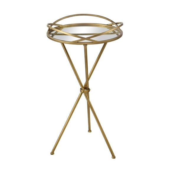 Elk Home 15.75-Inch Wide Nasso Accent Table, Transitional, Brass